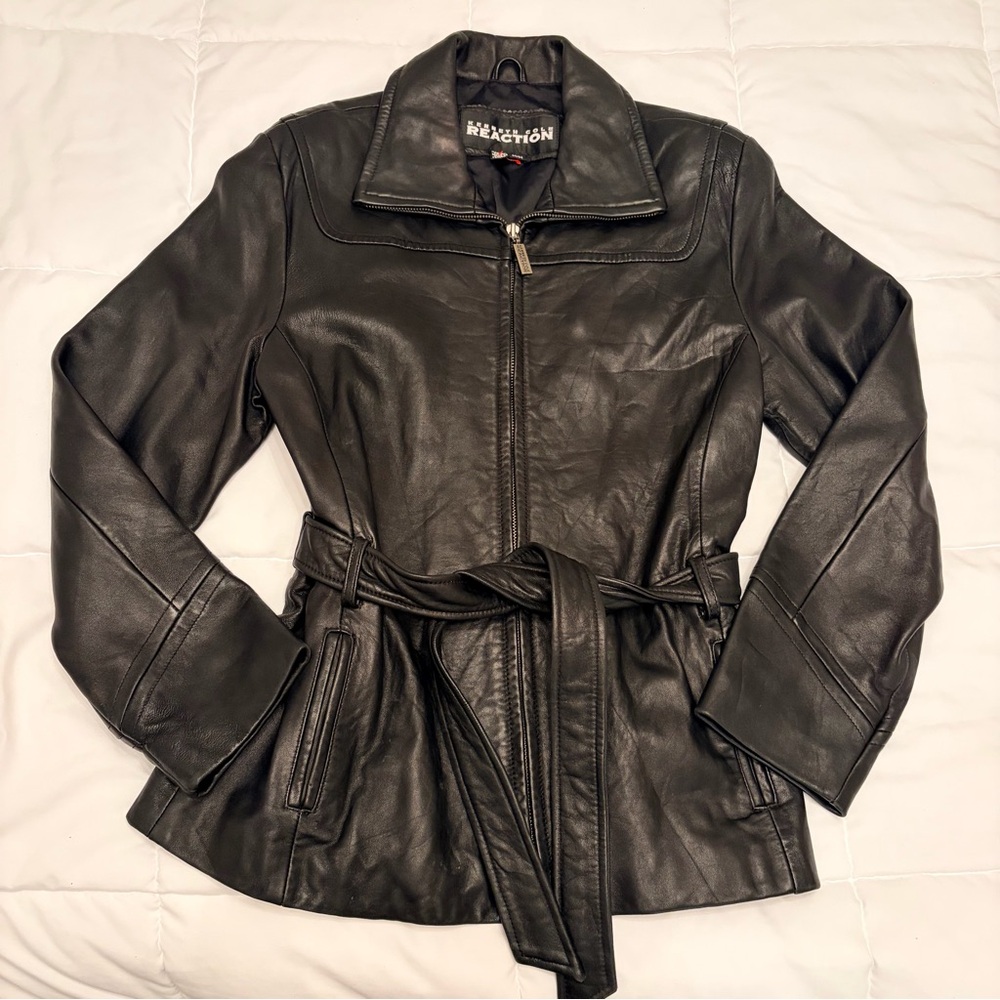 🖤 Rare Vintage Kenneth Cole Reaction Leather Jacket • Women’s Medium • Y2K